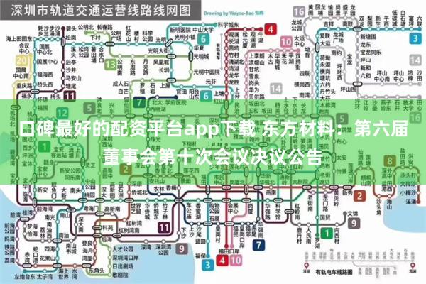 口碑最好的配资平台app下载 东方材料：第六届董事会第十次会议决议公告