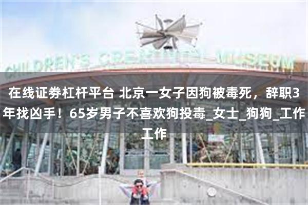 在线证劵杠杆平台 北京一女子因狗被毒死，辞职3年找凶手！65岁男子不喜欢狗投毒_女士_狗狗_工作